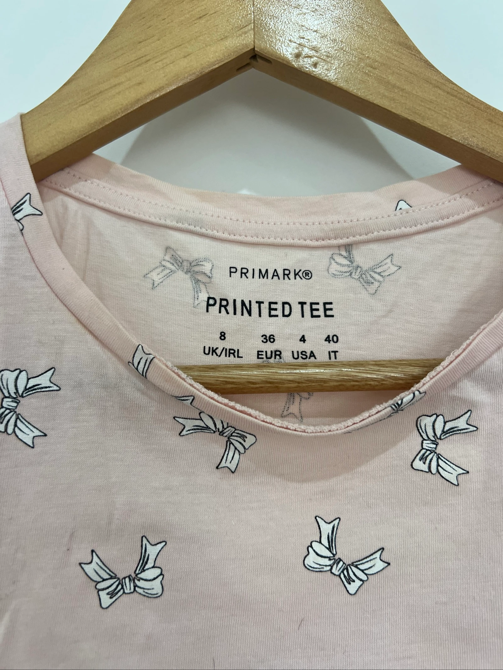 T-shirt Laços | Rosa| Primark| Mulher| T* 36 – photo 4